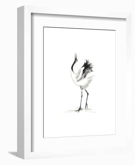 Japanese Cranes IV-Naomi McCavitt-Framed Art Print