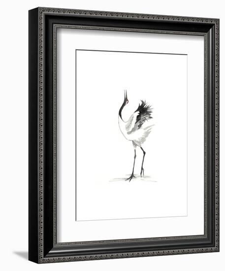 Japanese Cranes IV-Naomi McCavitt-Framed Art Print