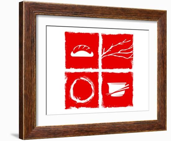 Japanese Cuisine Theme-null-Framed Art Print