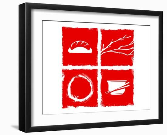 Japanese Cuisine Theme-null-Framed Art Print