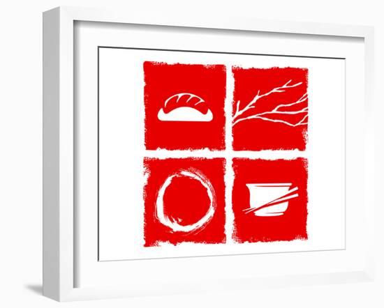 Japanese Cuisine Theme-null-Framed Art Print