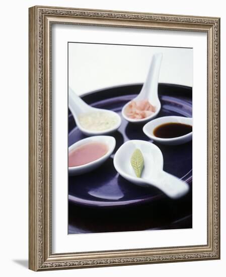 Japanese Dips on Spoons-Alexander Van Berge-Framed Photographic Print