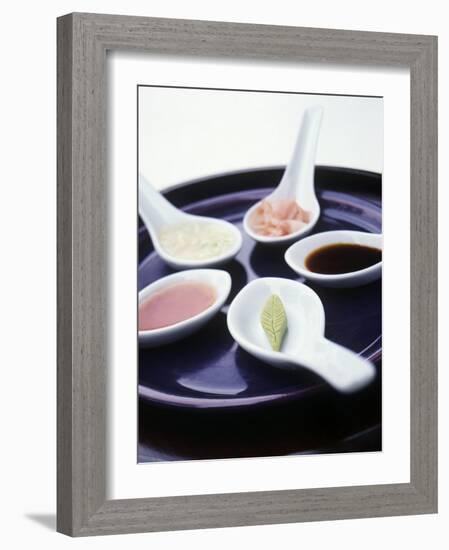 Japanese Dips on Spoons-Alexander Van Berge-Framed Photographic Print