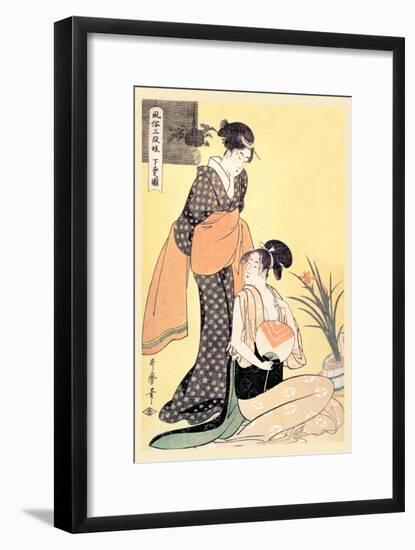 Japanese Domestic Scene-Kitagawa Utamaro-Framed Art Print