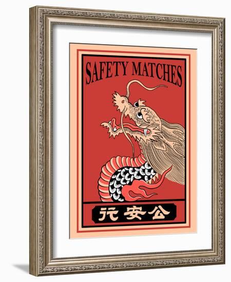 Japanese Dragon Matches-Mark Rogan-Framed Art Print