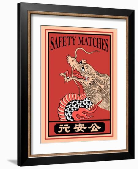 Japanese Dragon Matches-Mark Rogan-Framed Art Print