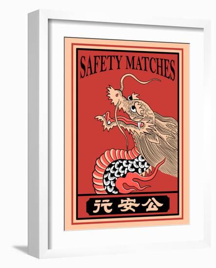 Japanese Dragon Matches-Mark Rogan-Framed Art Print