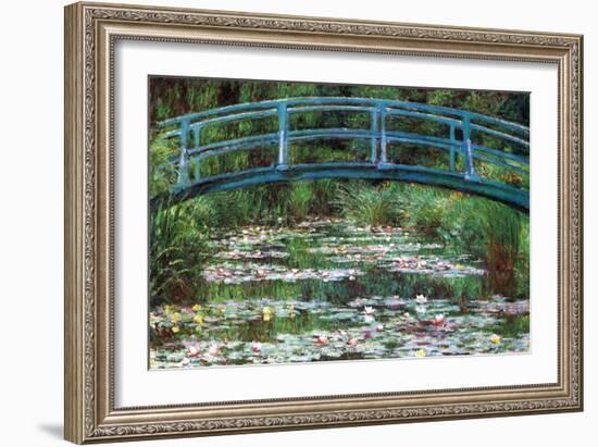 Japanese Footbridge-Claude Monet-Framed Premium Giclee Print