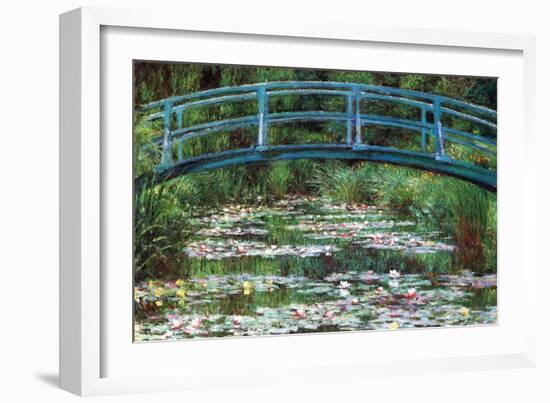 Japanese Footbridge-Claude Monet-Framed Art Print