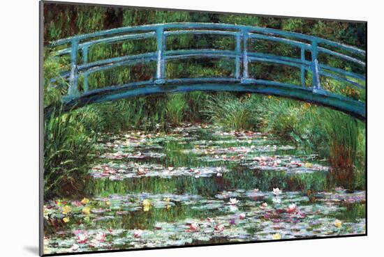 Japanese Footbridge-Claude Monet-Mounted Art Print