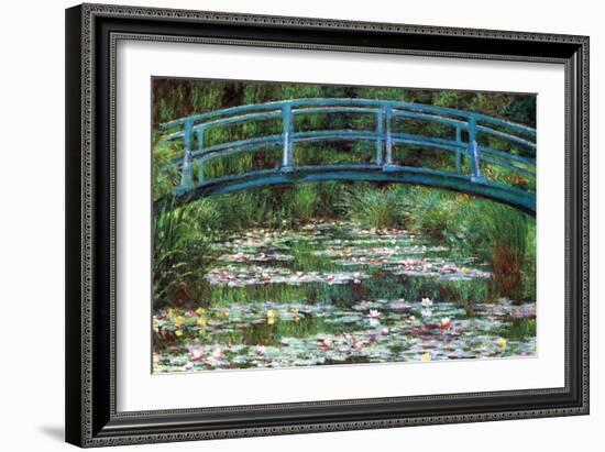 Japanese Footbridge-Claude Monet-Framed Art Print