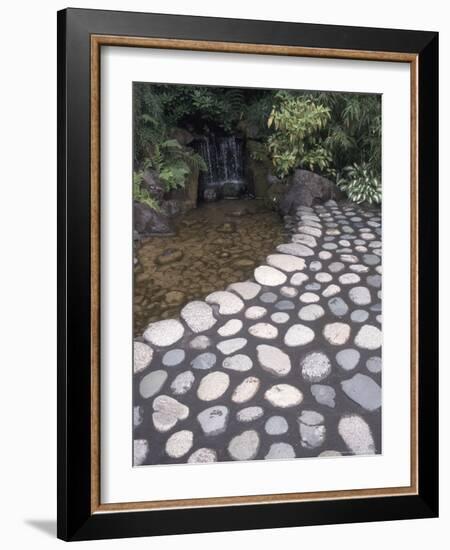 Japanese Garden at Butchart Gardens, Vancouver Island, British Columbia, Canada-Connie Ricca-Framed Photographic Print