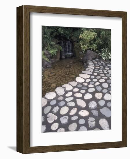 Japanese Garden at Butchart Gardens, Vancouver Island, British Columbia, Canada-Connie Ricca-Framed Photographic Print