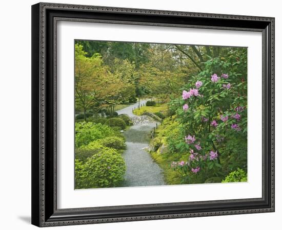 Japanese Garden at the Washington Park Arboretum, Seattle, Washington, USA-Dennis Flaherty-Framed Photographic Print