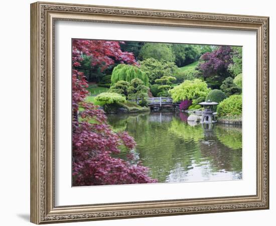 Japanese Garden, Brooklyn Botanical Garden, Brooklyn-Christian Kober-Framed Photographic Print