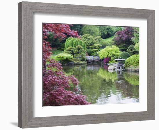 Japanese Garden, Brooklyn Botanical Garden, Brooklyn-Christian Kober-Framed Photographic Print