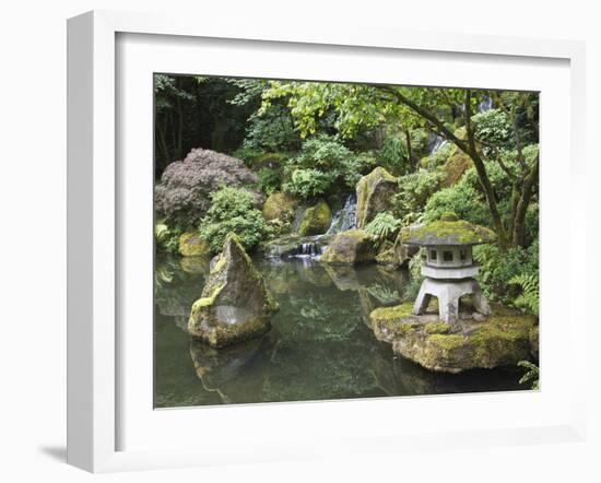 Japanese Garden, Portland, Oregon, Usa-Connie Bransilver-Framed Photographic Print