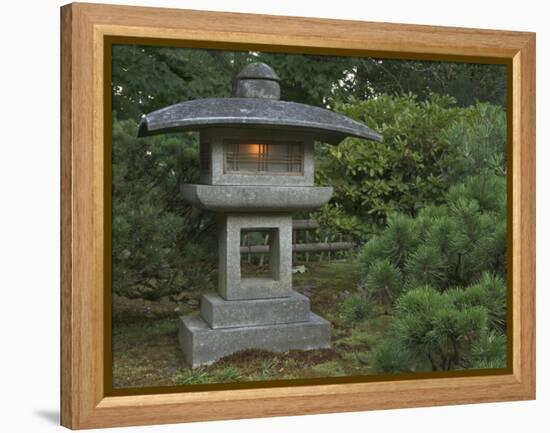 Japanese Garden, Portland, Oregon, USA-William Sutton-Framed Premier Image Canvas