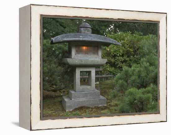 Japanese Garden, Portland, Oregon, USA-William Sutton-Framed Premier Image Canvas