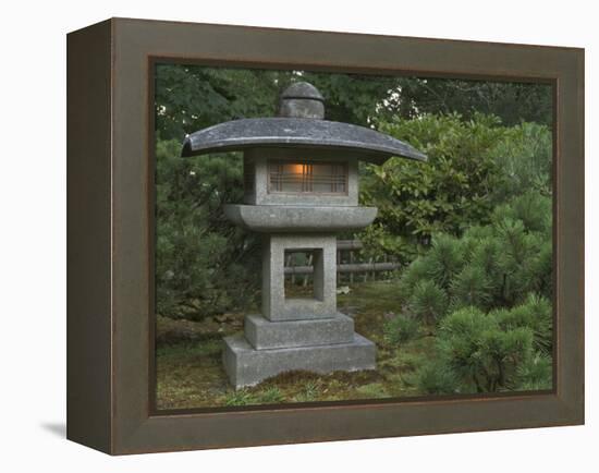 Japanese Garden, Portland, Oregon, USA-William Sutton-Framed Premier Image Canvas