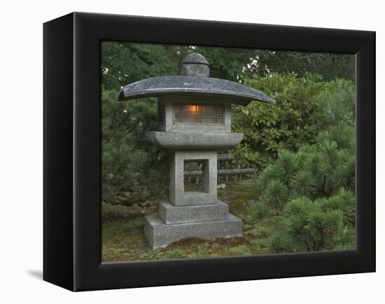 Japanese Garden, Portland, Oregon, USA-William Sutton-Framed Premier Image Canvas