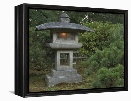 Japanese Garden, Portland, Oregon, USA-William Sutton-Framed Premier Image Canvas