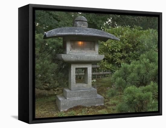 Japanese Garden, Portland, Oregon, USA-William Sutton-Framed Premier Image Canvas