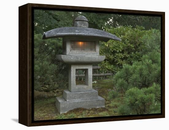 Japanese Garden, Portland, Oregon, USA-William Sutton-Framed Premier Image Canvas