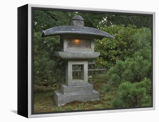 Japanese Garden, Portland, Oregon, USA-William Sutton-Framed Premier Image Canvas