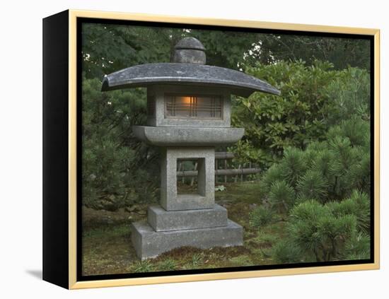 Japanese Garden, Portland, Oregon, USA-William Sutton-Framed Premier Image Canvas