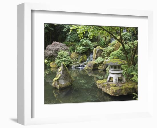 Japanese Garden, Portland, Oregon, Usa-Connie Bransilver-Framed Photographic Print