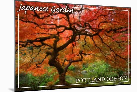 Japanese Garden - Portland, Oregon-Lantern Press-Mounted Art Print