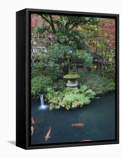 Japanese Garden, Tokyo, Japan-Rob Tilley-Framed Premier Image Canvas