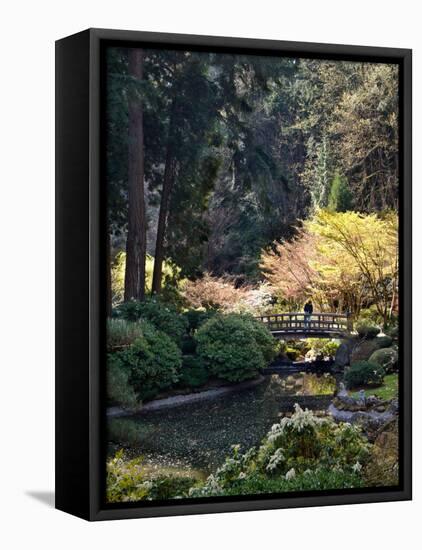 Japanese Gardens in Washington Park, Portland, Oregon, USA-Janis Miglavs-Framed Premier Image Canvas