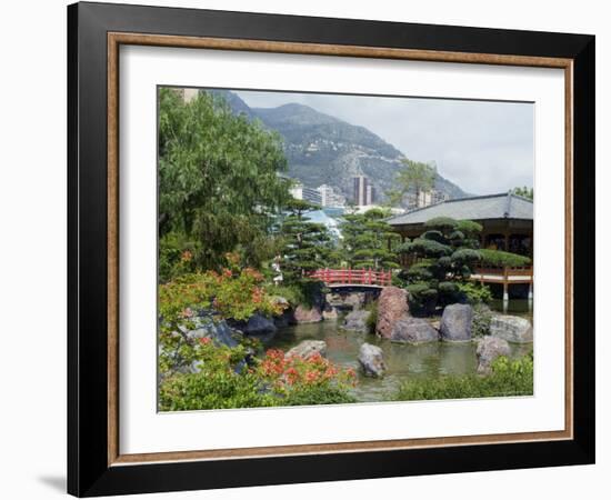 Japanese Gardens, Monte Carlo, Monaco-Ethel Davies-Framed Photographic Print