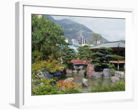 Japanese Gardens, Monte Carlo, Monaco-Ethel Davies-Framed Photographic Print