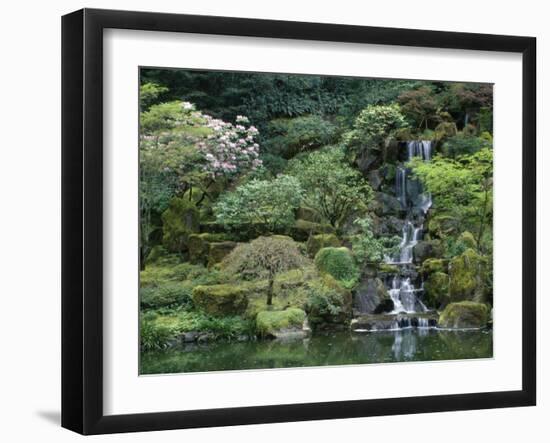 Japanese Gardens, Portland, Oregon, USA-null-Framed Photographic Print