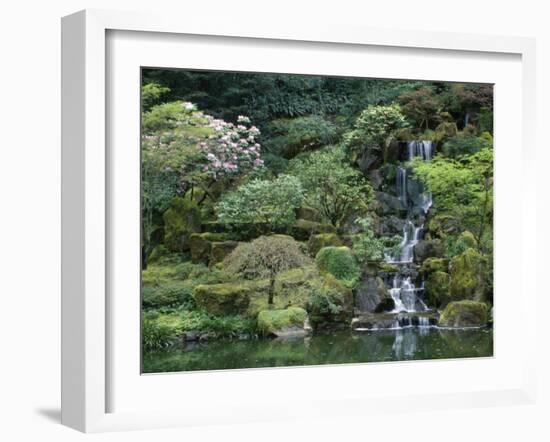 Japanese Gardens, Portland, Oregon, USA-null-Framed Photographic Print