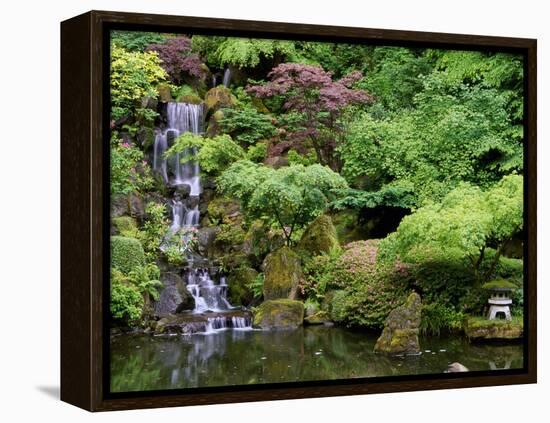 Japanese Gardens Washington Park Portland Oregon, USA-null-Framed Premier Image Canvas