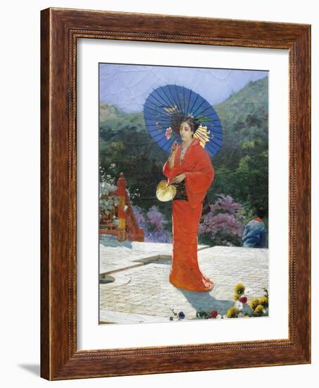 Japanese Girl, 1888-Gustav Nacciarone-Framed Giclee Print