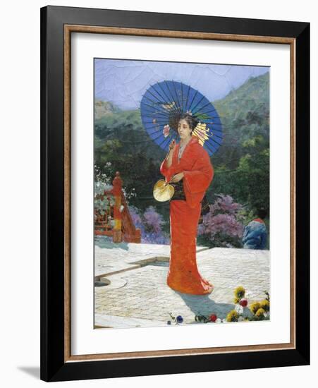 Japanese Girl, 1888-Gustav Nacciarone-Framed Giclee Print