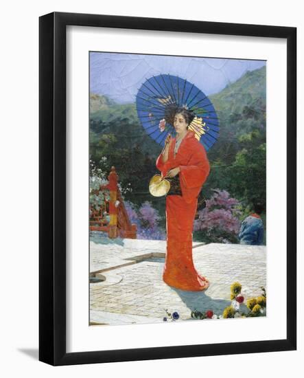 Japanese Girl, 1888-Gustav Nacciarone-Framed Giclee Print