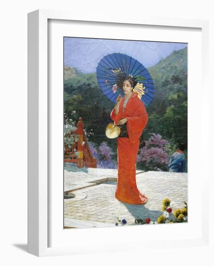 Japanese Girl, 1888-Gustav Nacciarone-Framed Giclee Print