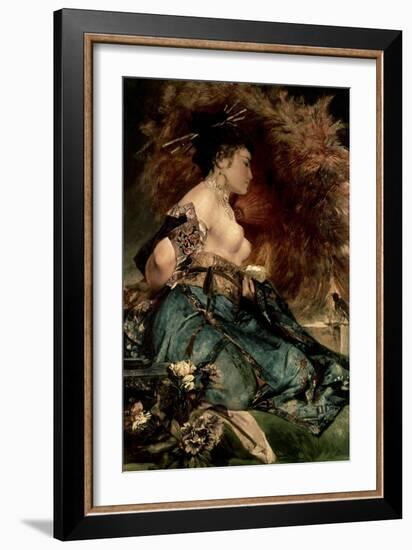 Japanese Girl-Hans Makart-Framed Giclee Print