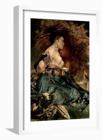 Japanese Girl-Hans Makart-Framed Giclee Print