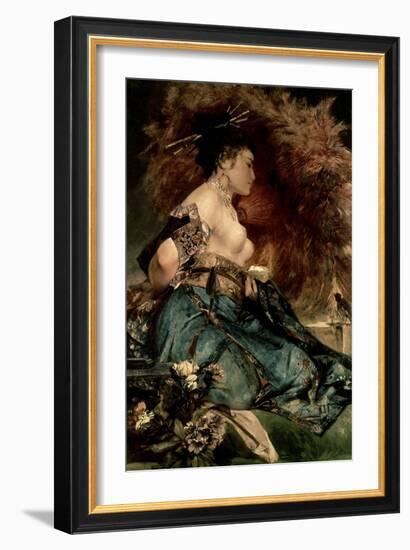 Japanese Girl-Hans Makart-Framed Giclee Print