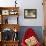 Japanese Girls with Bonsai-null-Framed Stretched Canvas displayed on a wall