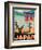 Japanese Government Railways - Hakone Shrine, Lake Ashi, Japan-Pieter Irwin Brown-Framed Giclee Print