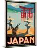 Japanese Government Railways - Hakone Shrine, Lake Ashi, Japan-Pieter Irwin Brown-Mounted Giclee Print