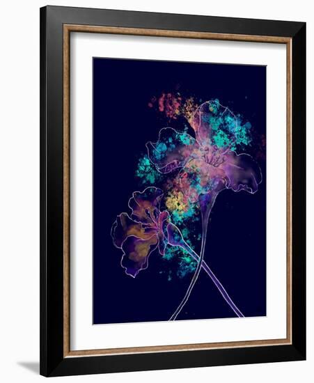 Japanese Hanabi Flowers-Stella Chang-Framed Premium Giclee Print